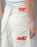 1179 Easy Wide Pipes. 23". 4 Wale Corduroy. Tofu.