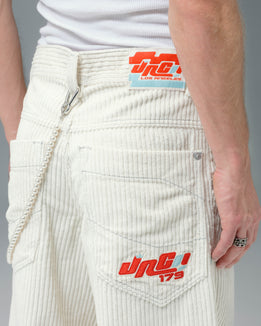1179 Easy Wide Pipes. 23". 4 Wale Corduroy. Tofu.