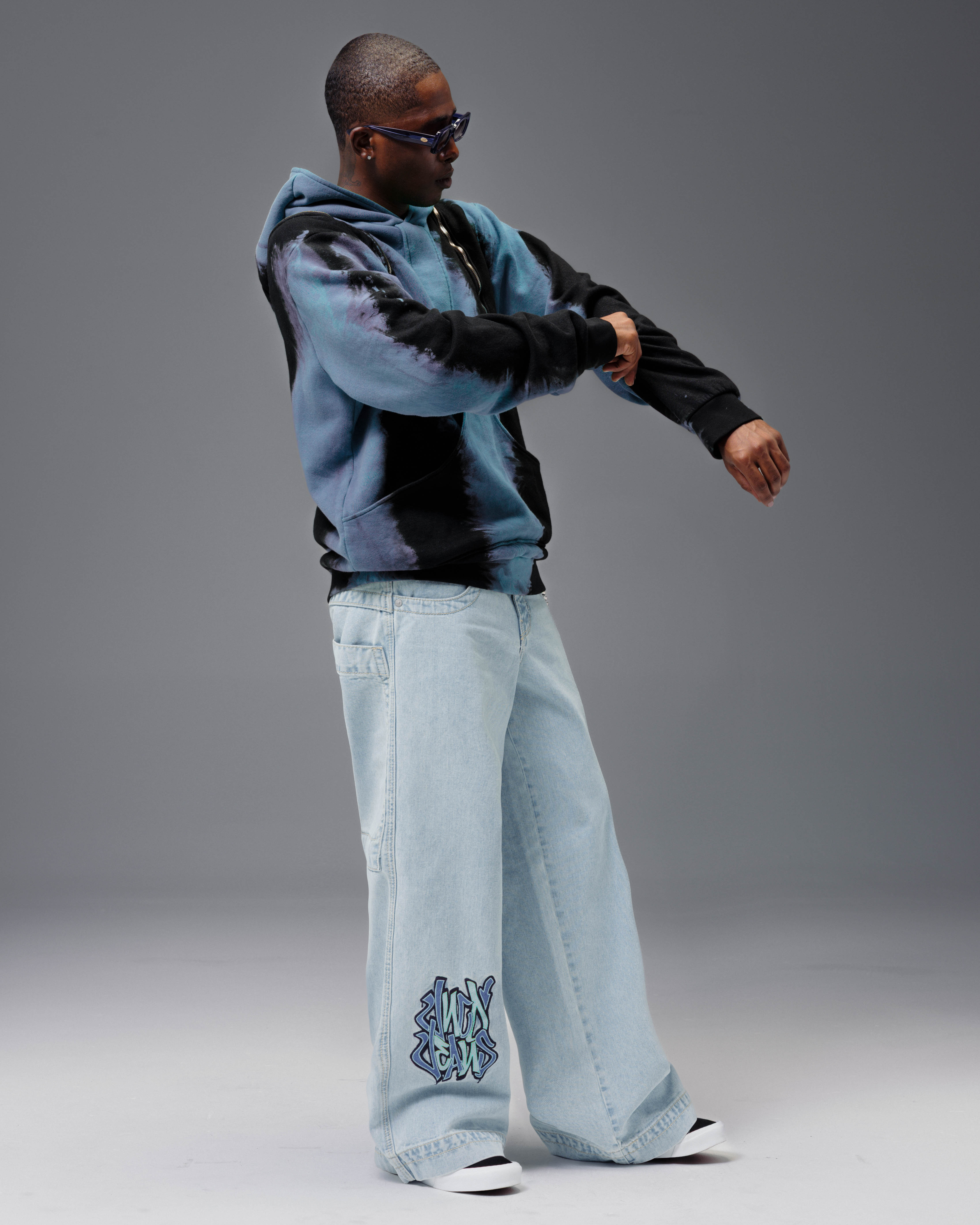 JNCO ブルーデニム 101 Twin Cannon Jeans. 26