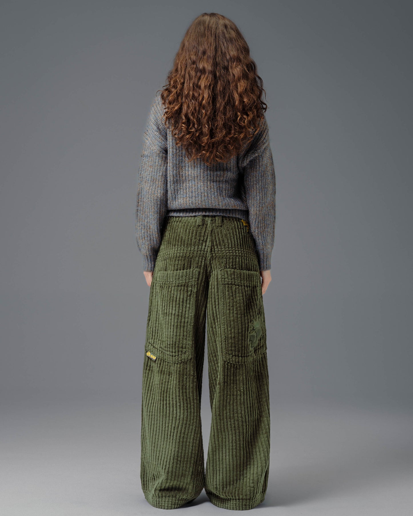 W Jester. 26". 2 Wale Corduroy. Moss.