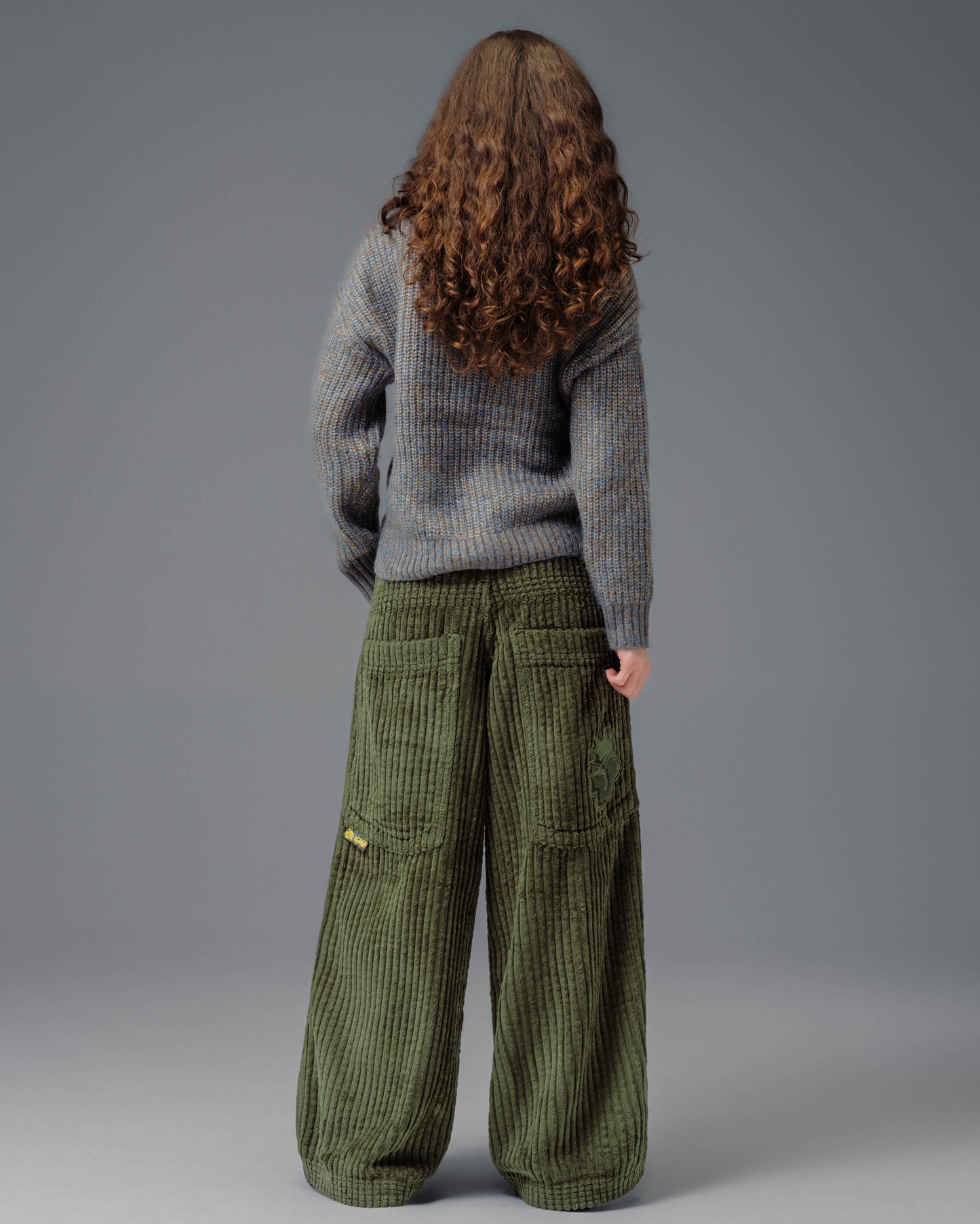 W Jester. 26". 2 Wale Corduroy. Moss.