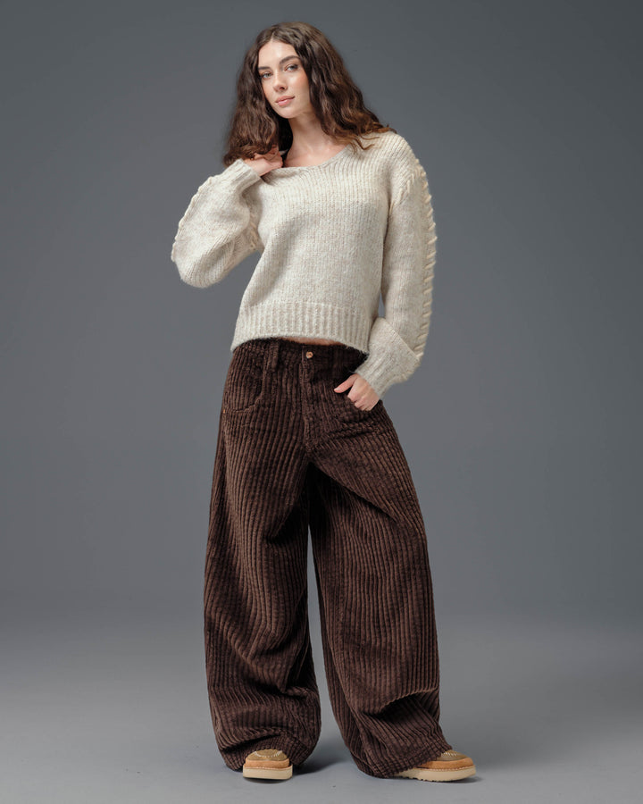 W Jester. 26". 2 Wale Corduroy. Java Brown.