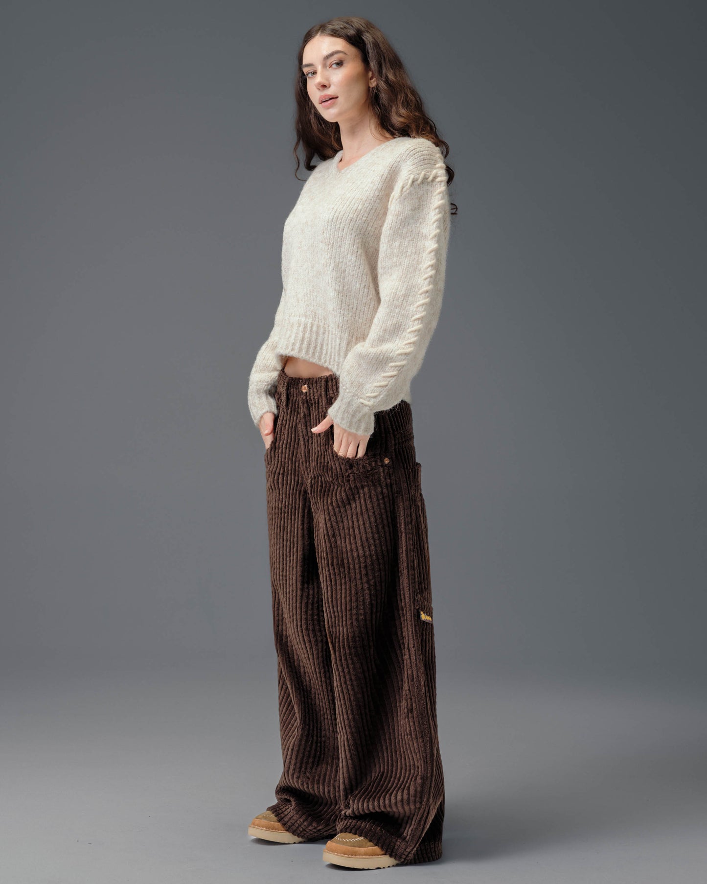 W Jester. 26". 2 Wale Corduroy. Java Brown.