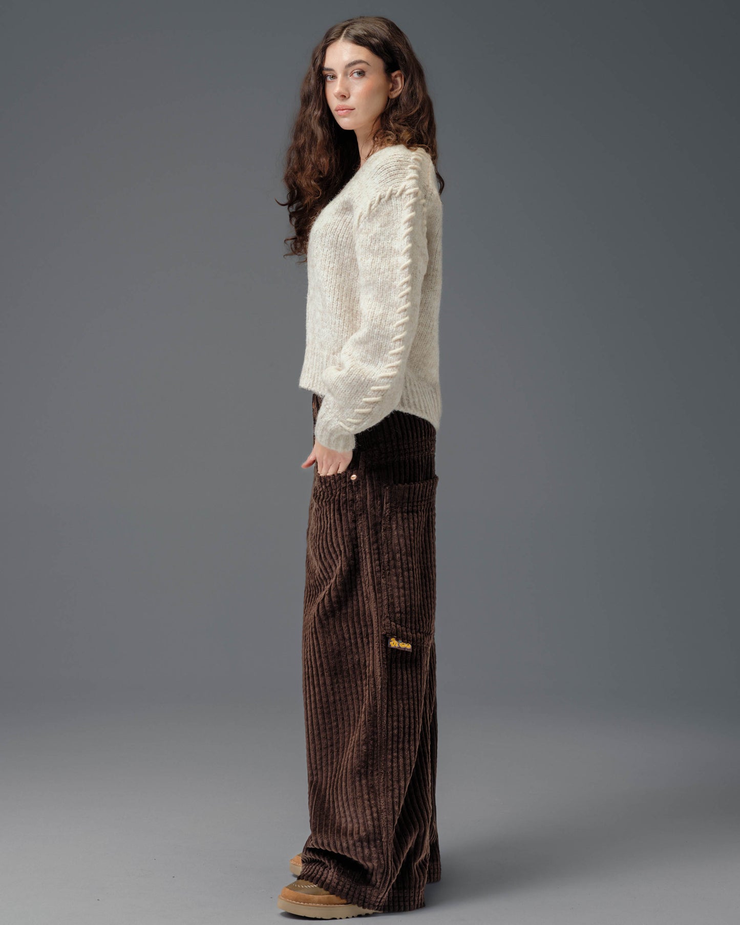 W Jester. 26". 2 Wale Corduroy. Java Brown.