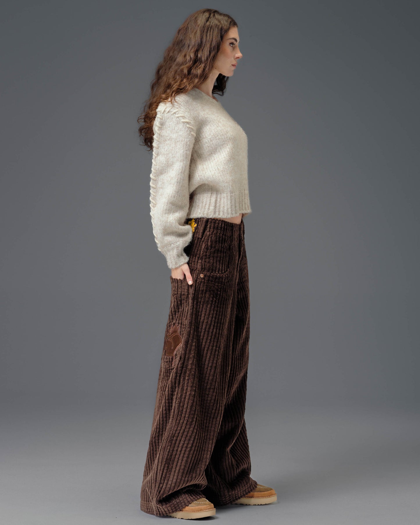 W Jester. 26". 2 Wale Corduroy. Java Brown.