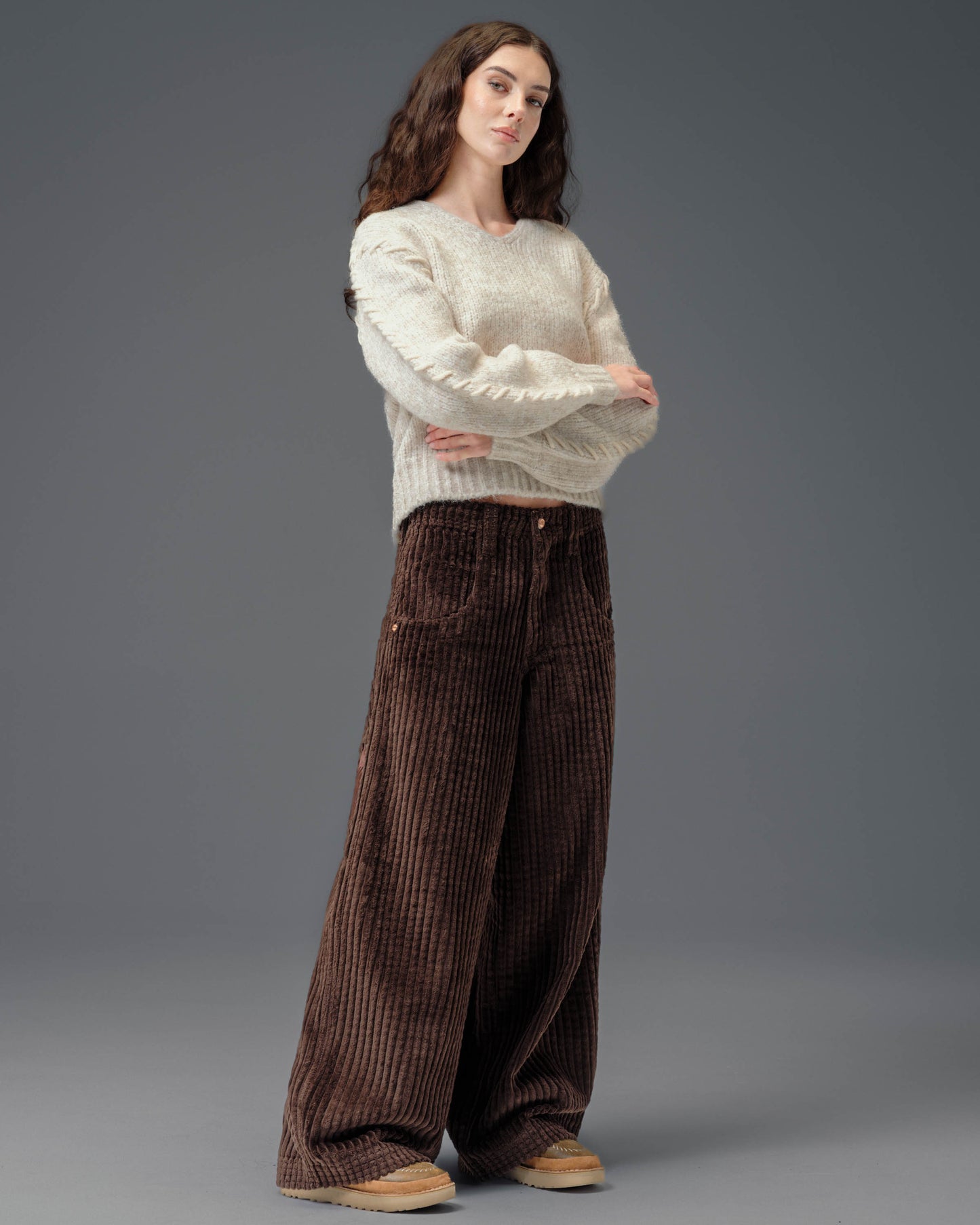 W Jester. 26". 2 Wale Corduroy. Java Brown.