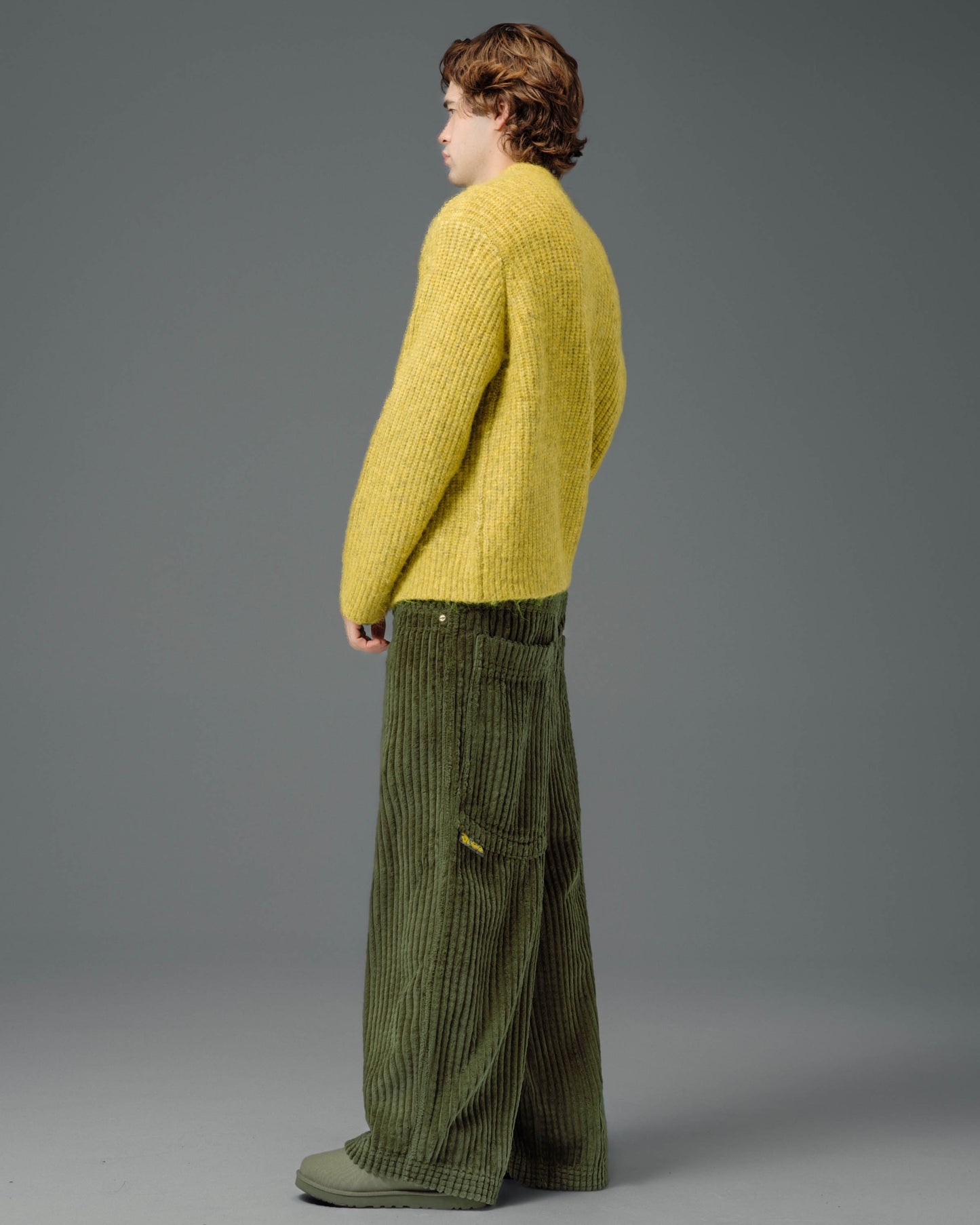 Jester. 26". 2 Wale Corduroy. Moss.