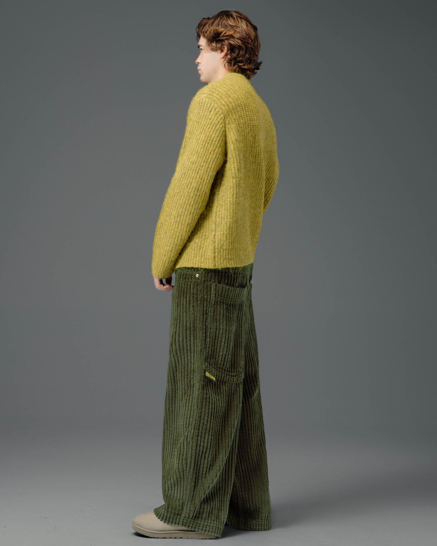 Jester. 26". 2 Wale Corduroy. Moss.