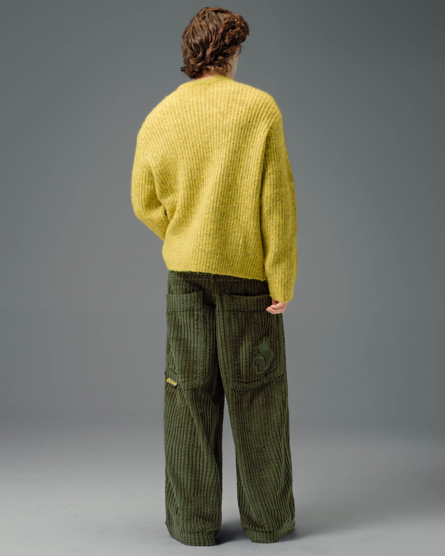 Jester. 26". 2 Wale Corduroy. Moss.