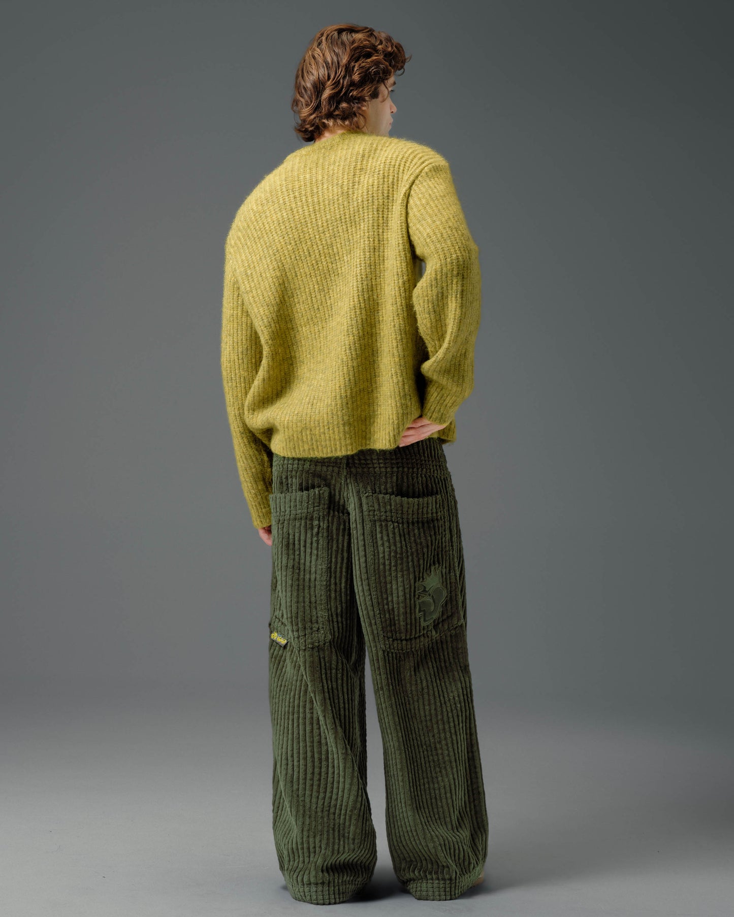 Jester. 26". 2 Wale Corduroy. Moss.