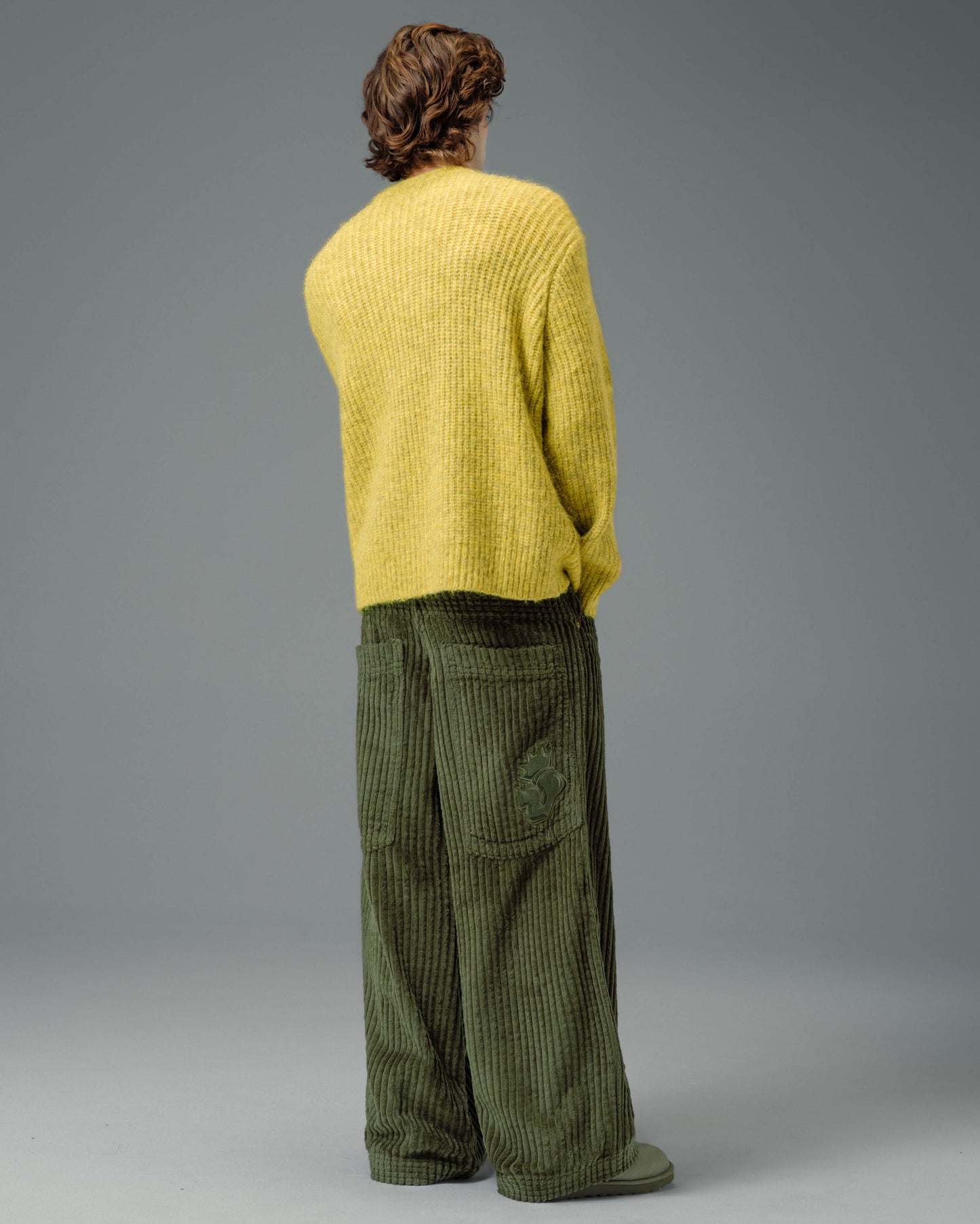 Jester. 26". 2 Wale Corduroy. Moss.