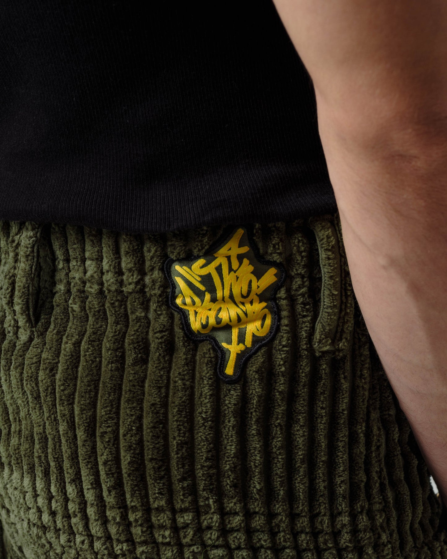 Jester. 26". 2 Wale Corduroy. Moss.