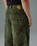 Jester. 26". 2 Wale Corduroy. Moss.