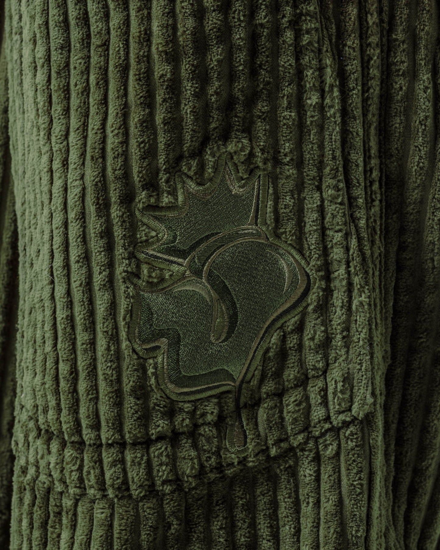 Jester. 26". 2 Wale Corduroy. Moss.