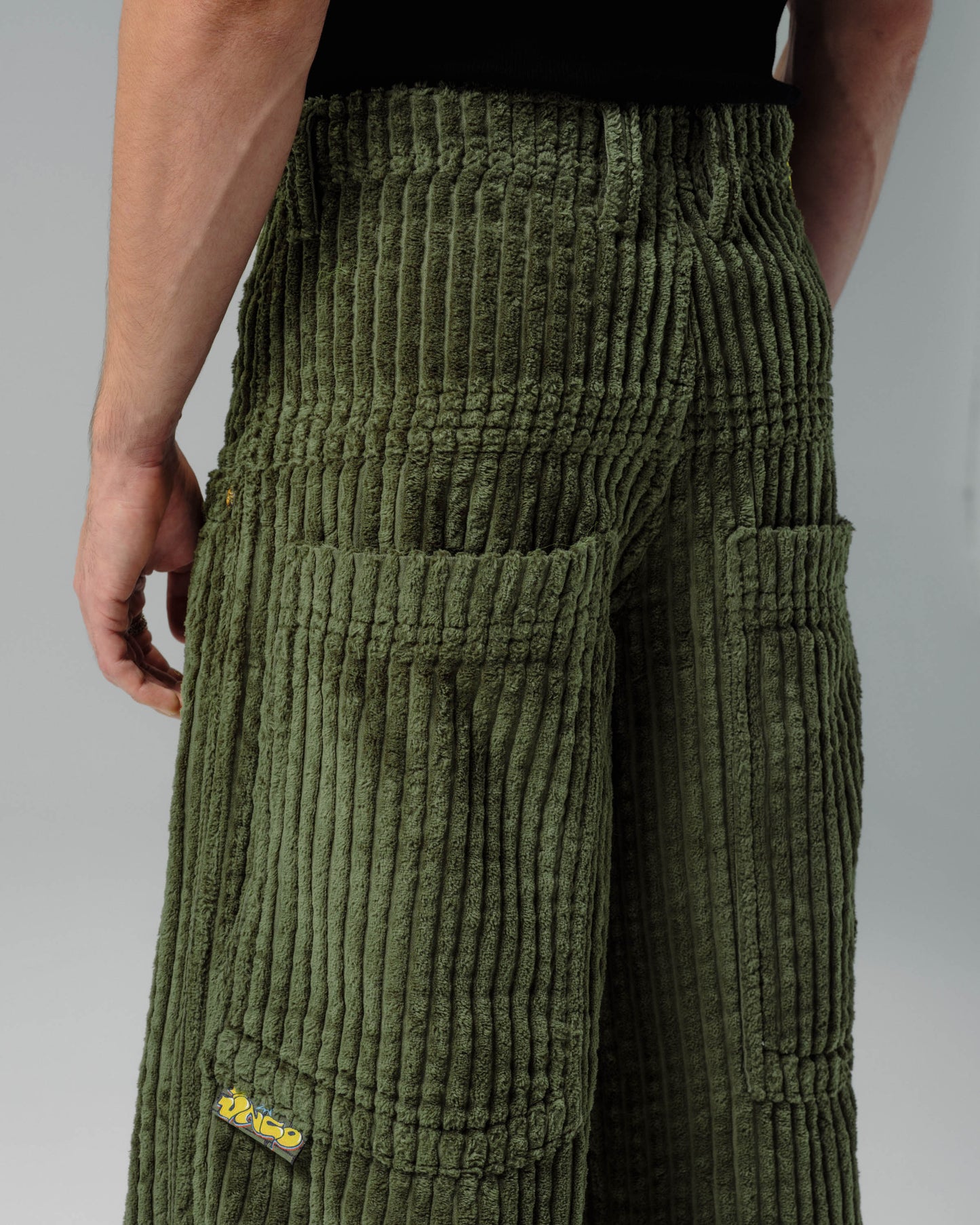 Jester. 26". 2 Wale Corduroy. Moss.