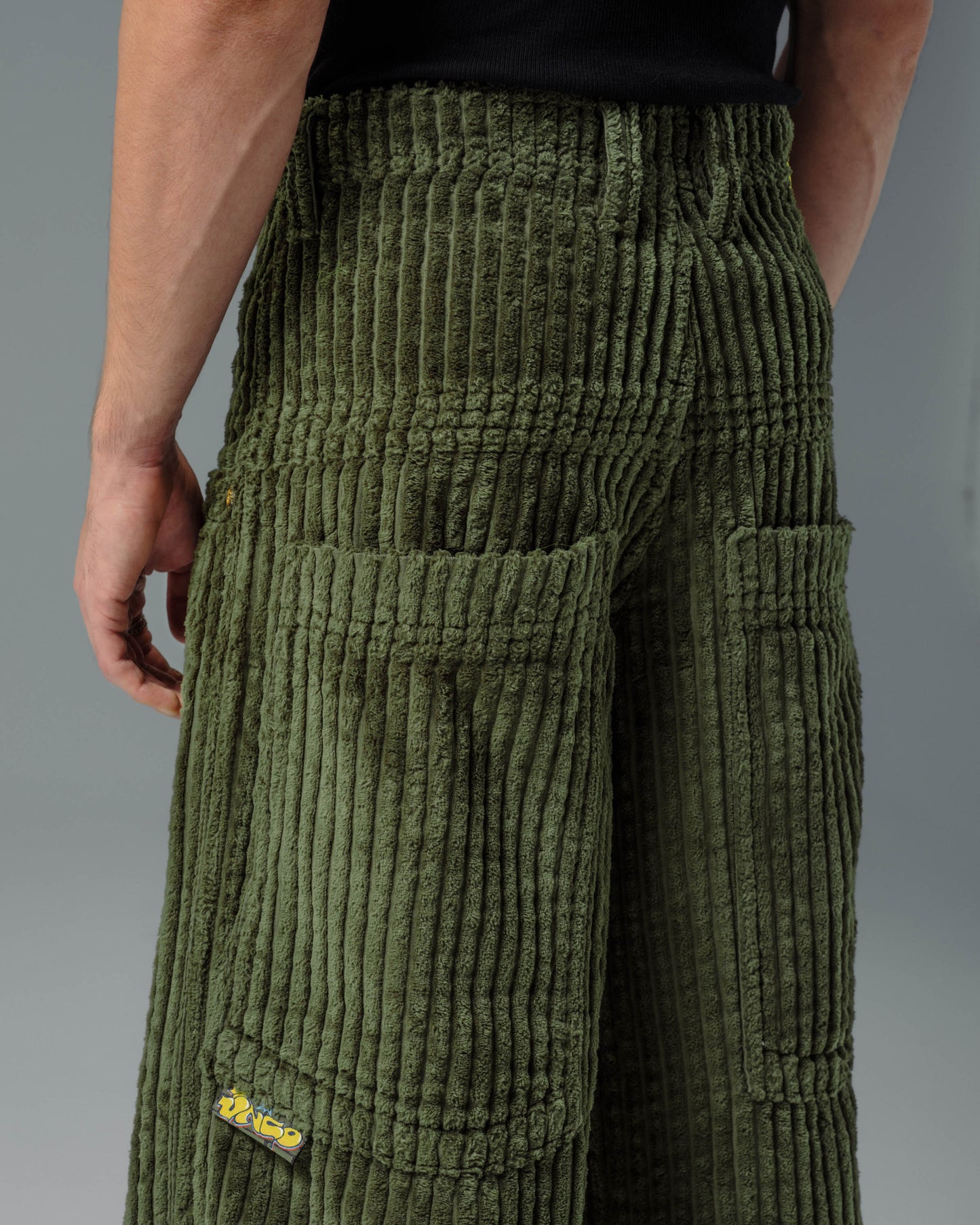 Jester. 26". 2 Wale Corduroy. Moss.