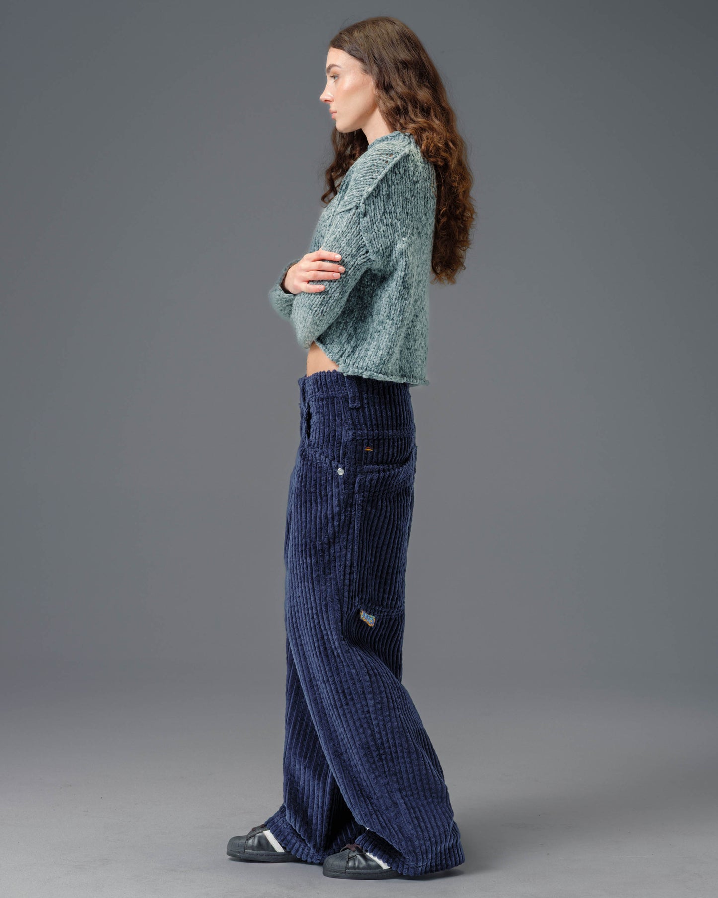 W Wizard. 24". 2 Wale Corduroy. Navy.