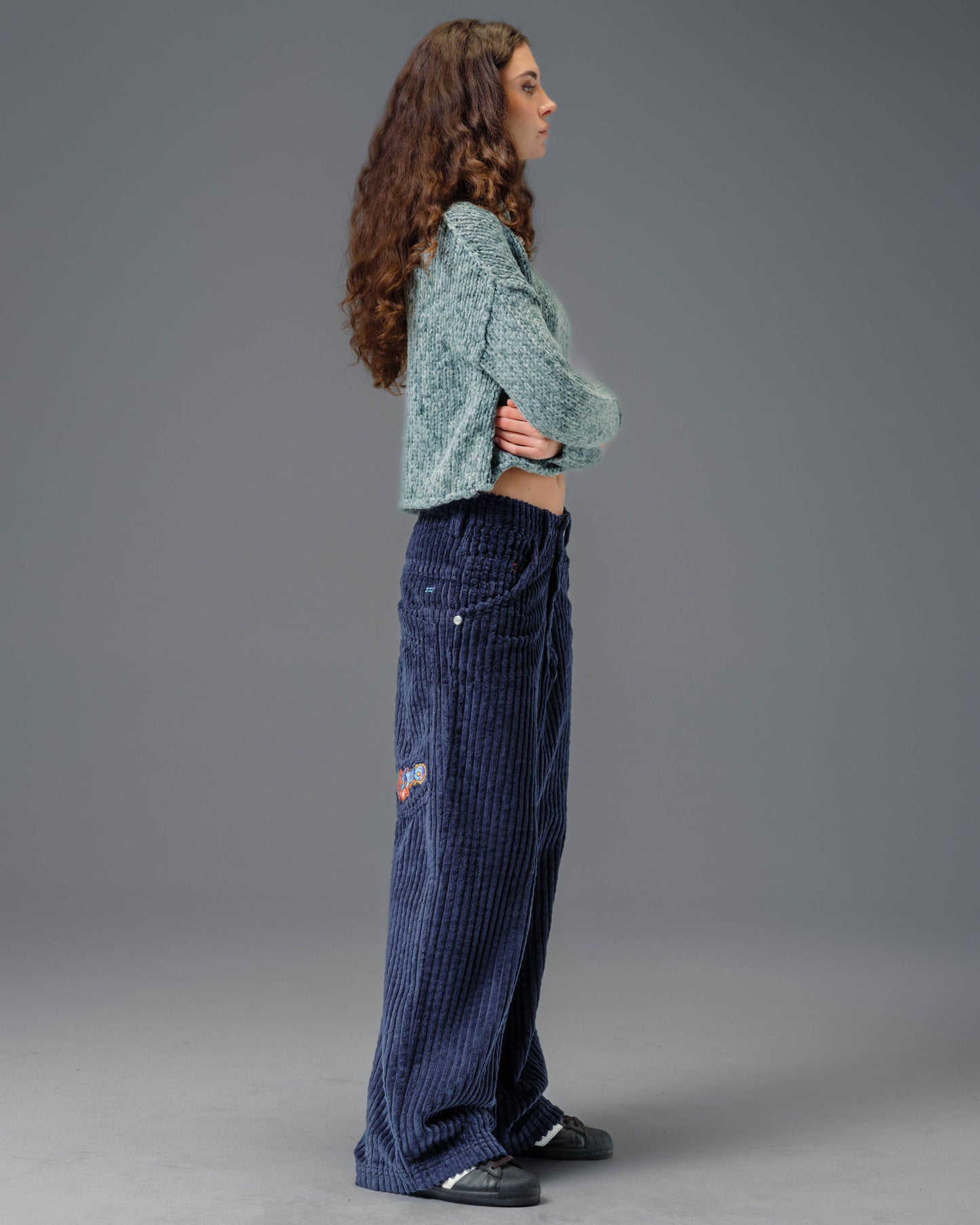 W Wizard. 24". 2 Wale Corduroy. Navy.