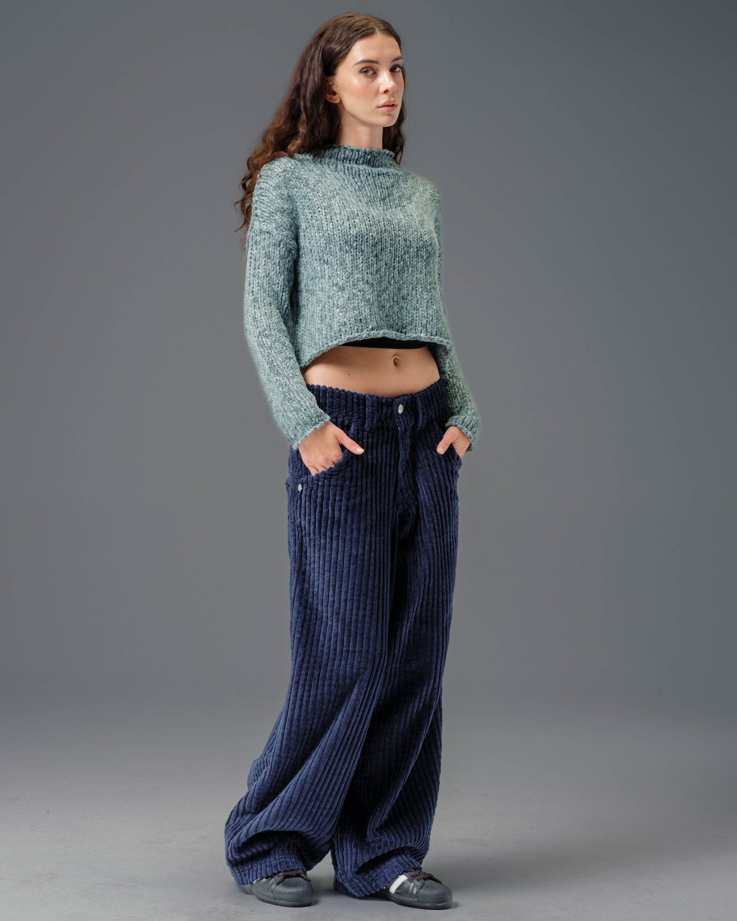 W Wizard. 24". 2 Wale Corduroy. Navy.