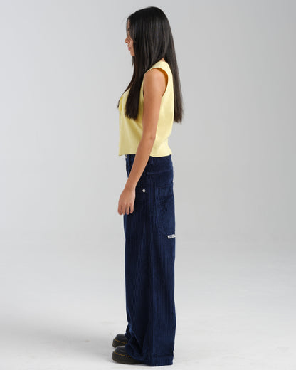 W101 Twin Cannon. 26". 4 Wale Corduroy. Navy.