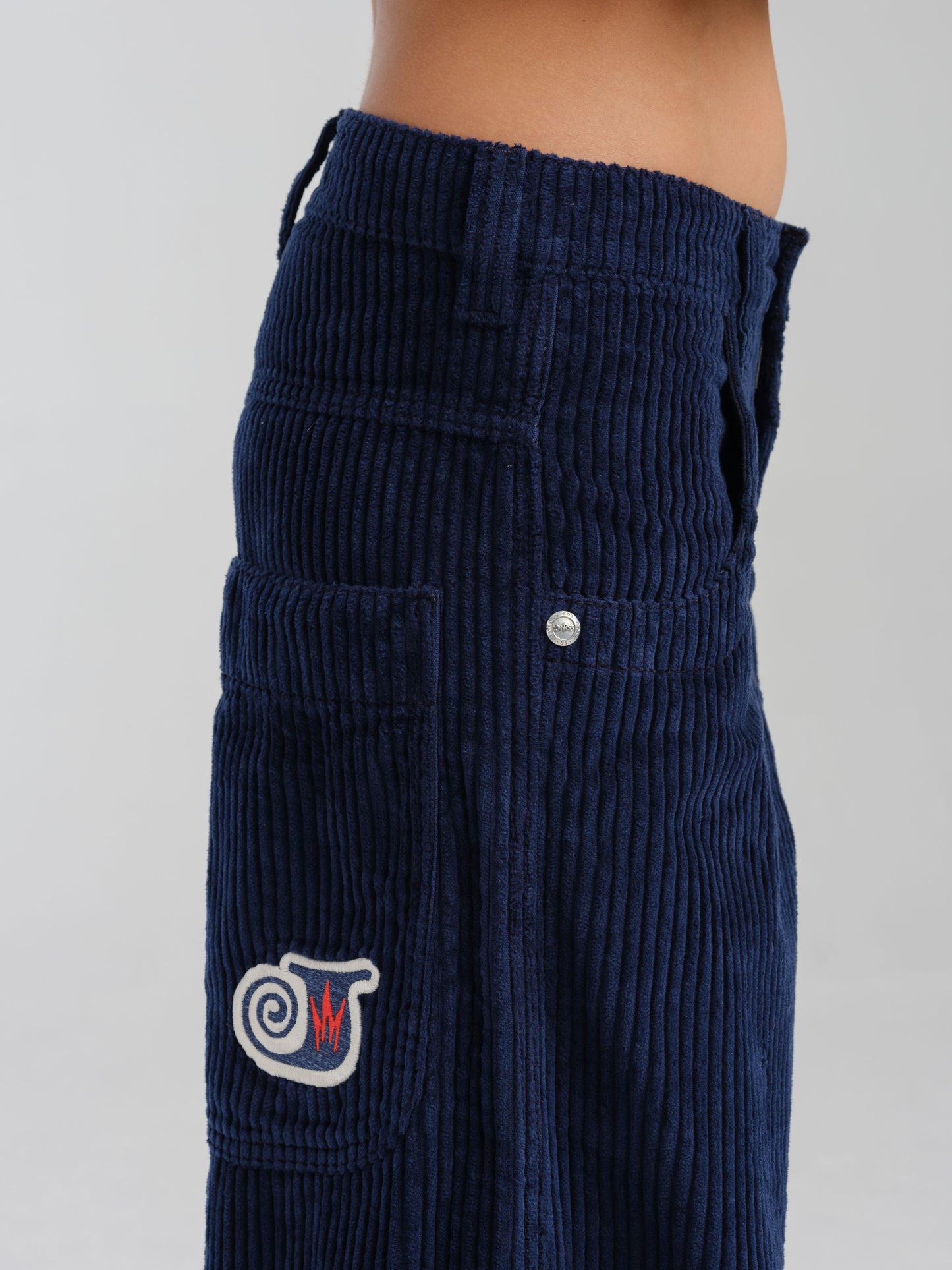 W101 Twin Cannon. 26". 4 Wale Corduroy. Navy.