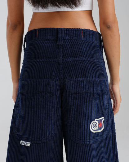 W101 Twin Cannon. 26". 4 Wale Corduroy. Navy.