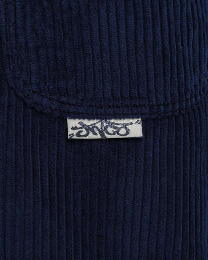 W101 Twin Cannon. 26". 4 Wale Corduroy. Navy.