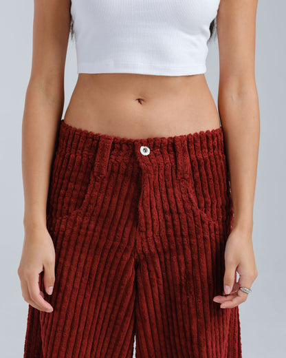 W Rollin. 26". 2 Wale Corduroy. Burgundy.