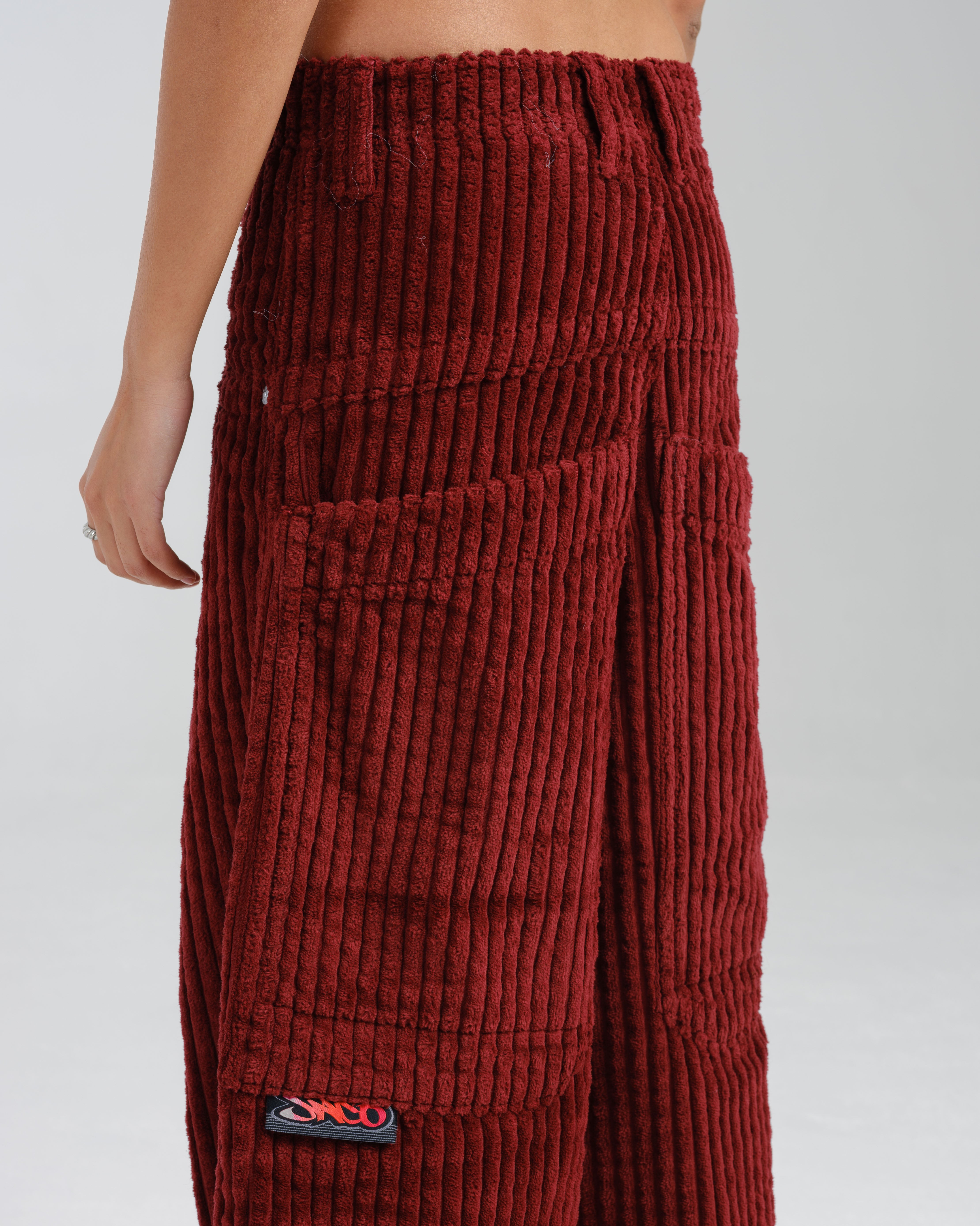 W Rollin. 26". 2 Wale Corduroy. Burgundy.