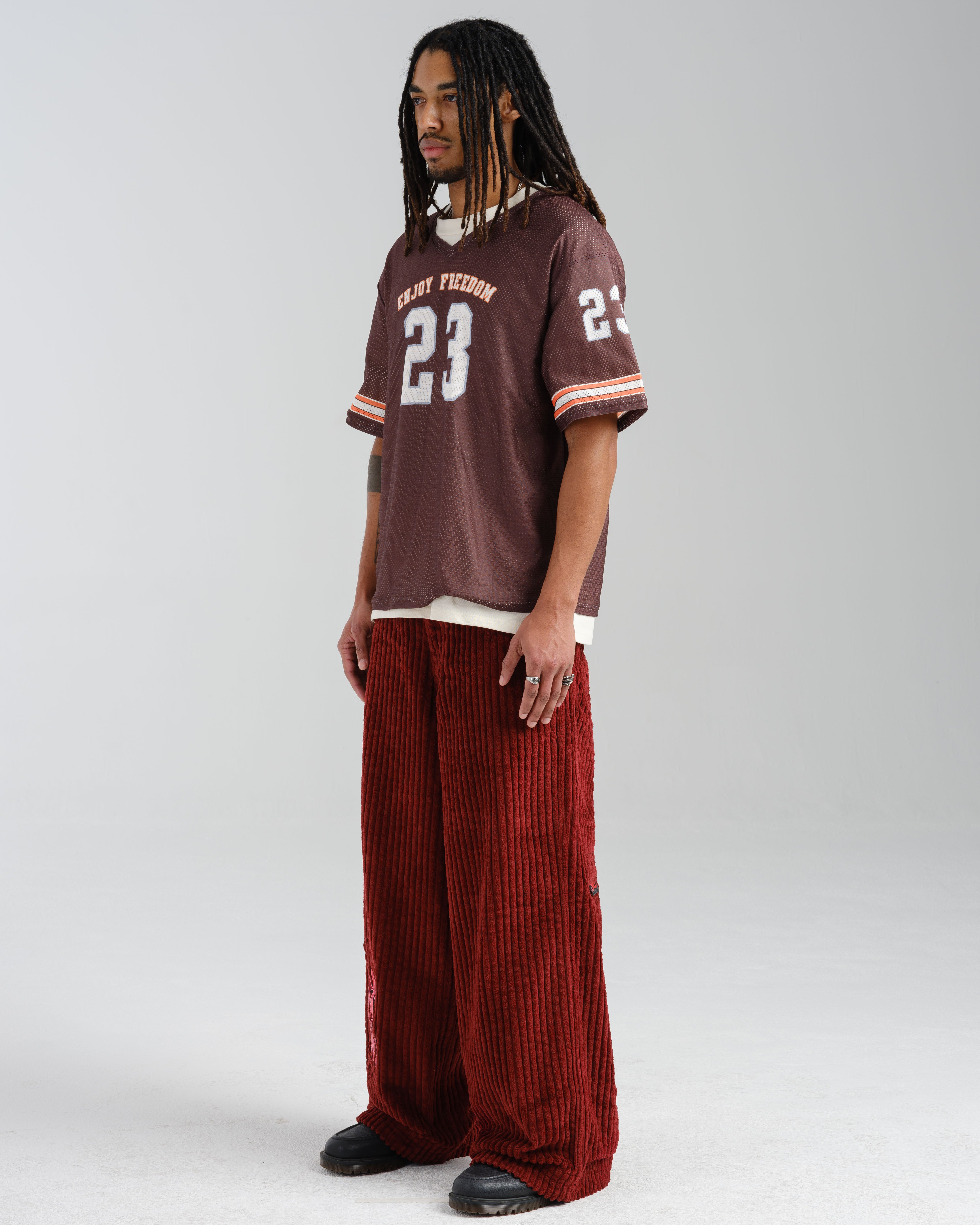 Rollin. 26". 2 Wale Corduroy. Burgundy.