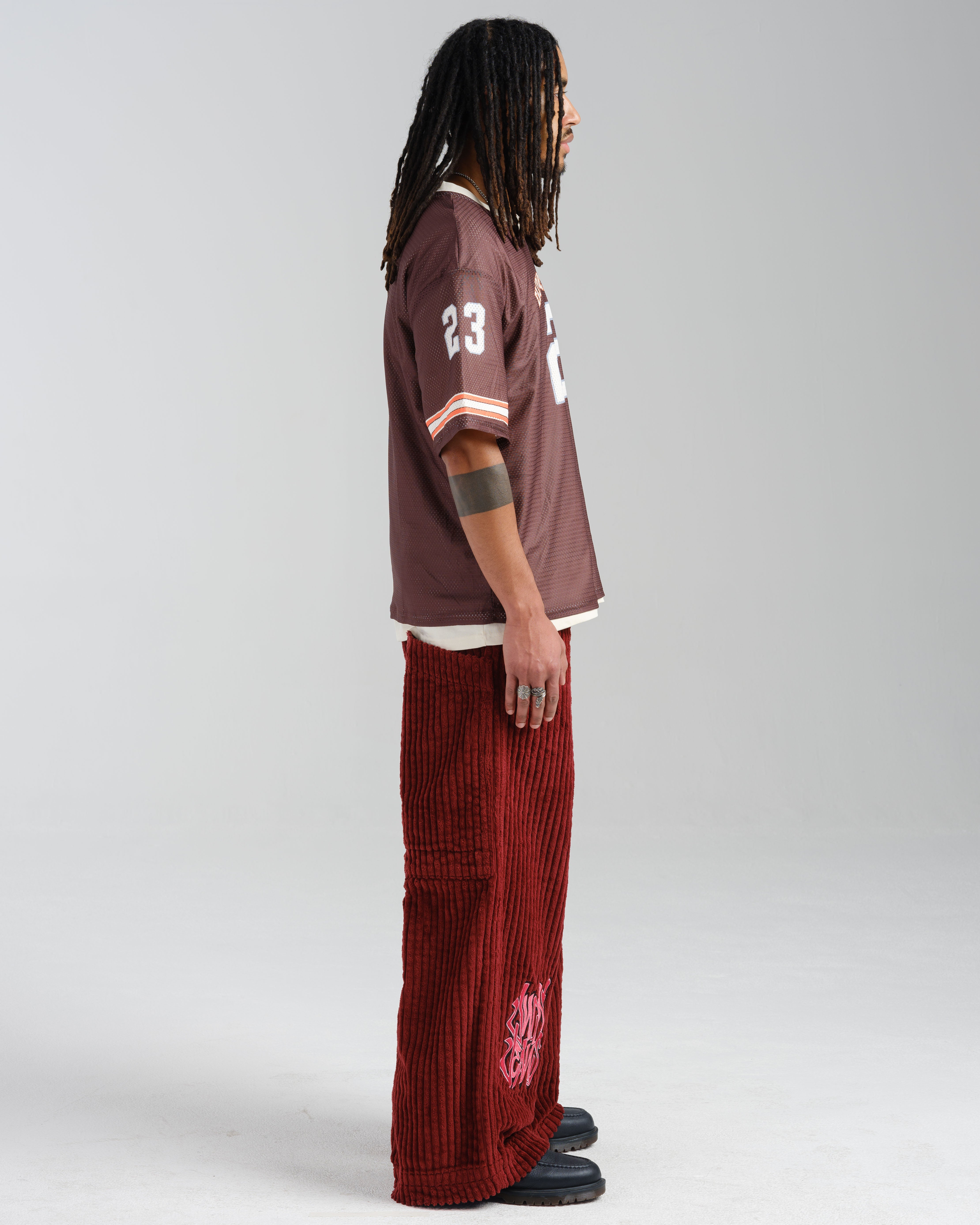 Rollin. 26". 2 Wale Corduroy. Burgundy.