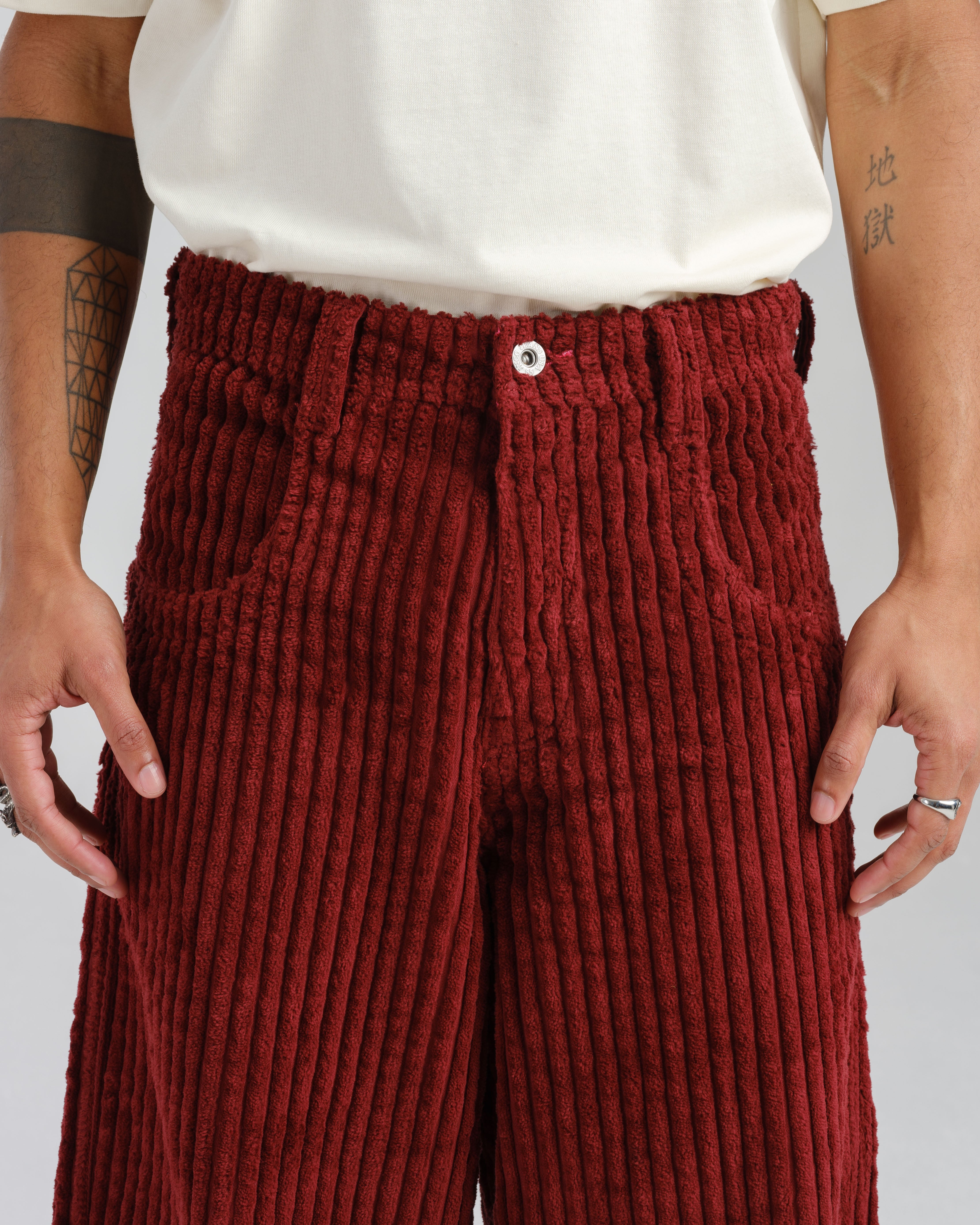Rollin. 26". 2 Wale Corduroy. Burgundy.