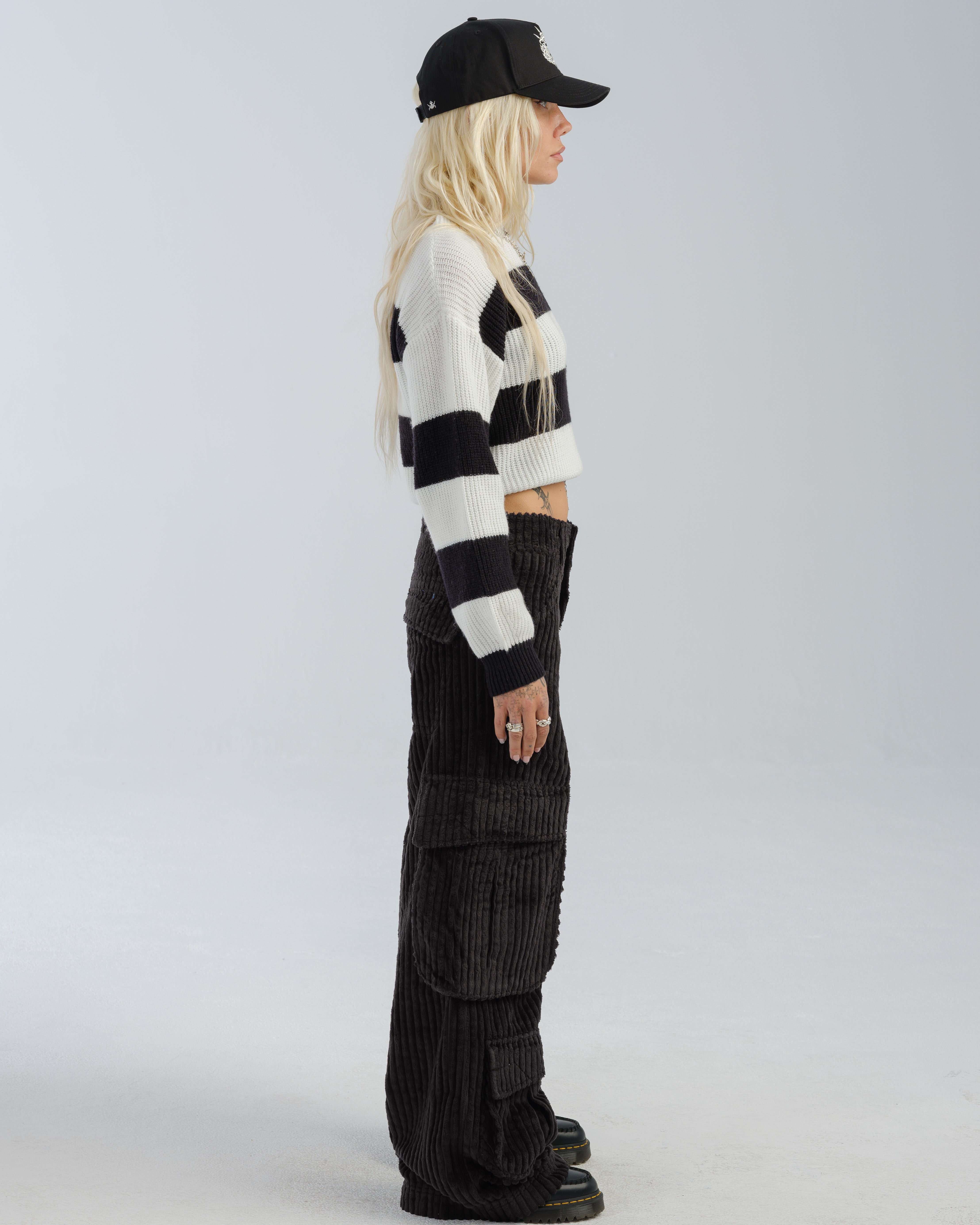 W Legacy. 24". 2 Wale Corduroy. Black.