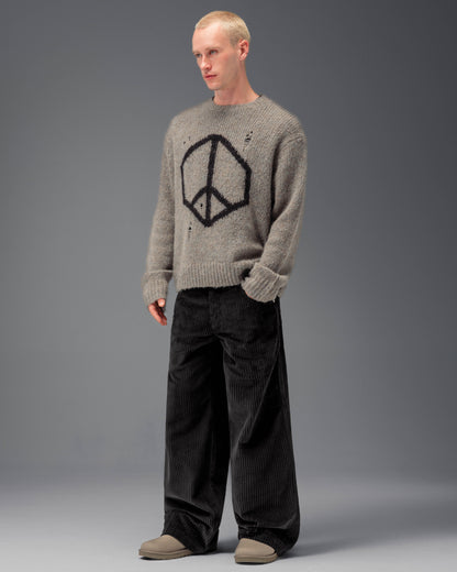 179 Pipes. 23". 4 Wale Corduroy. Black.