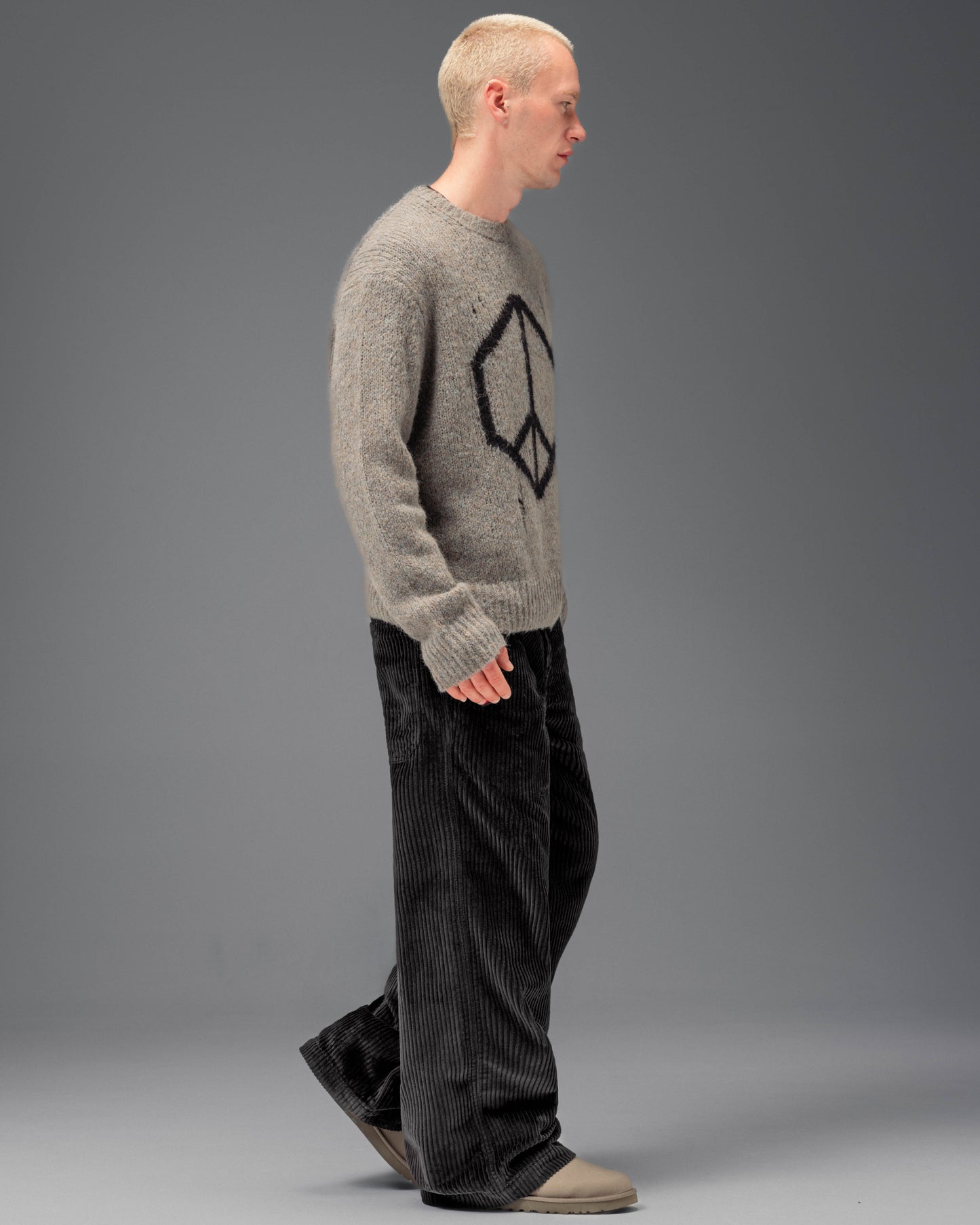 179 Pipes. 23". 4 Wale Corduroy. Black.