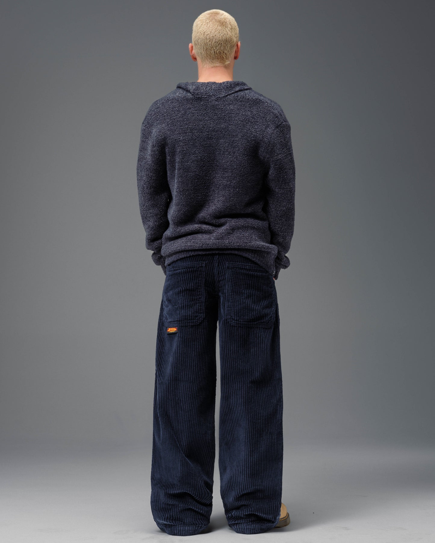 179 Pipes. 23". 4 Wale Corduroy. Navy.