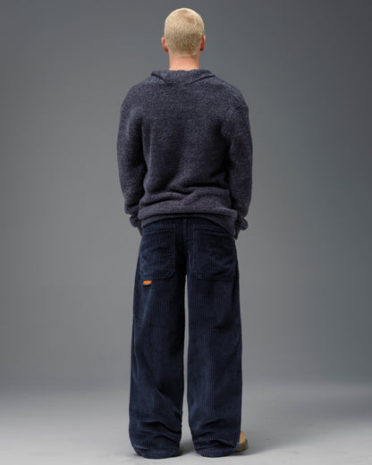 179 Pipes. 23". 4 Wale Corduroy. Navy.