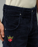 179 Pipes. 23". 4 Wale Corduroy. Navy.