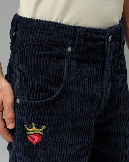 179 Pipes. 23". 4 Wale Corduroy. Navy.