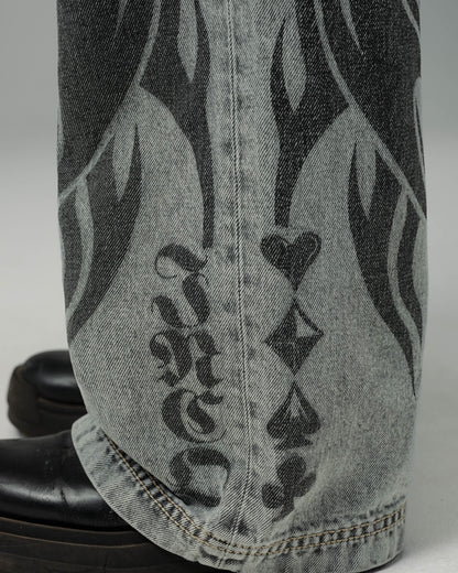 Flame Karatz. 23". Black Vintage.