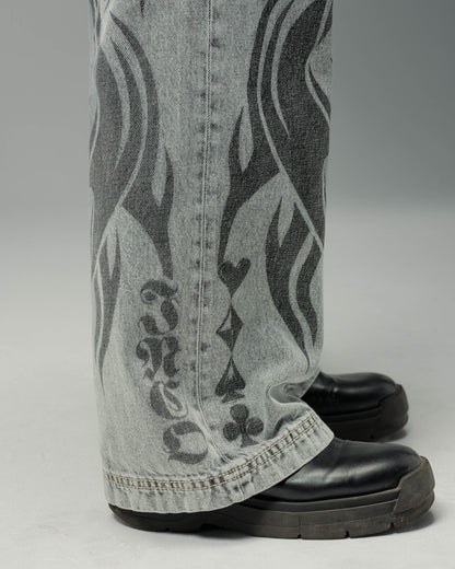 Flame Karatz. 23". Black Vintage.