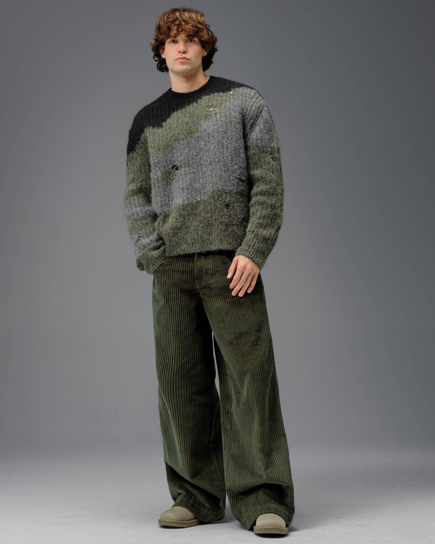 101 Twin Cannon. 26". 4 Wale Corduroy. Moss. NEW