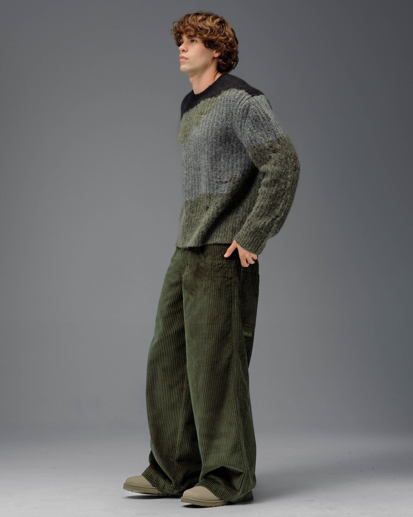 101 Twin Cannon. 26". 4 Wale Corduroy. Moss. NEW