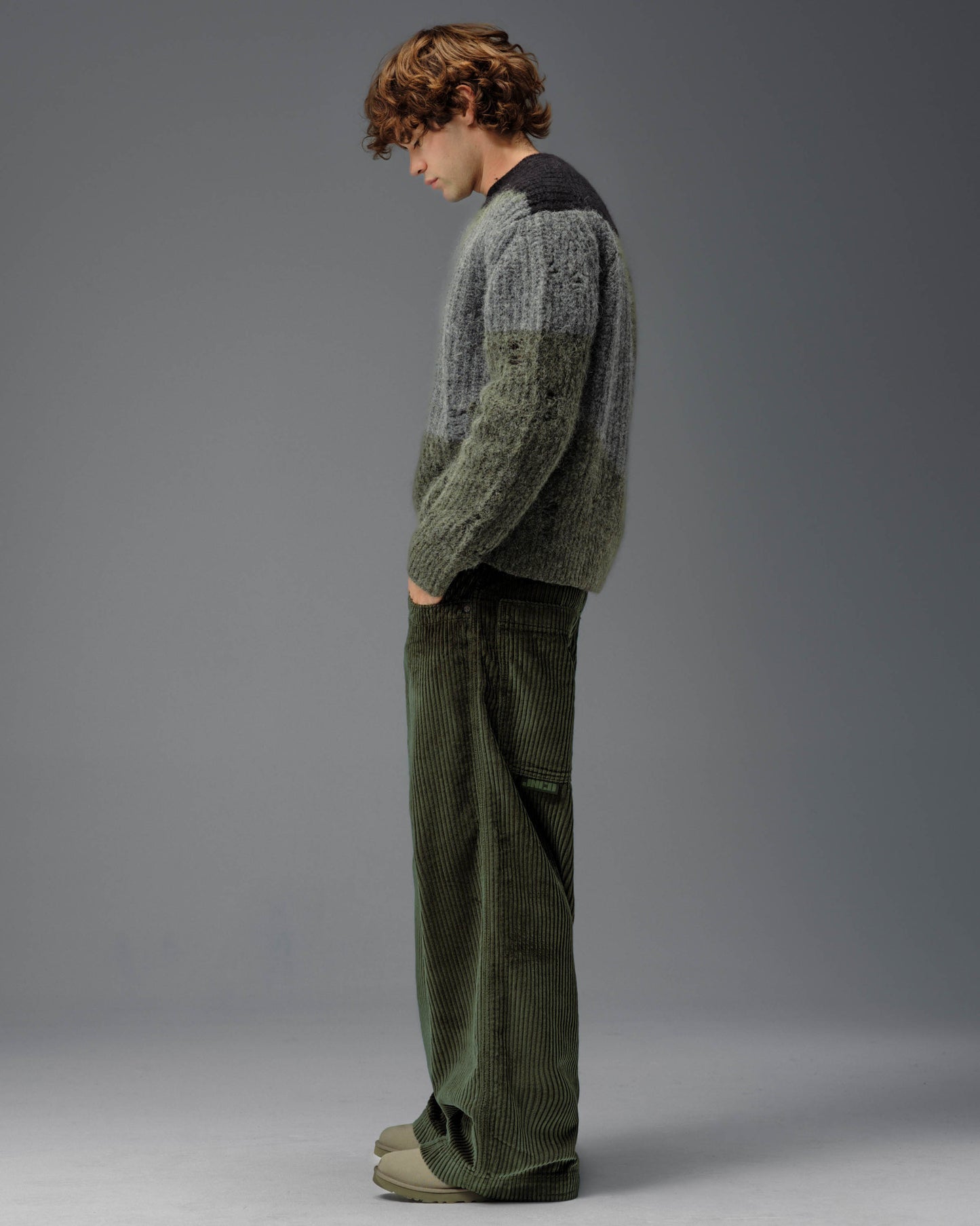 101 Twin Cannon. 26". 4 Wale Corduroy. Moss. NEW