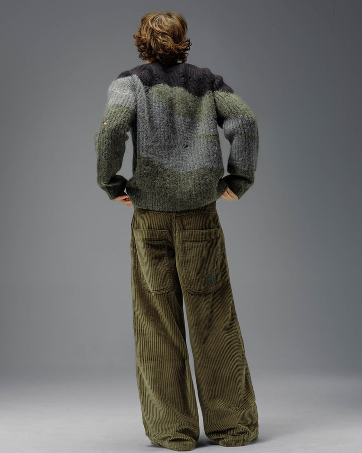 101 Twin Cannon. 26". 4 Wale Corduroy. Moss. NEW