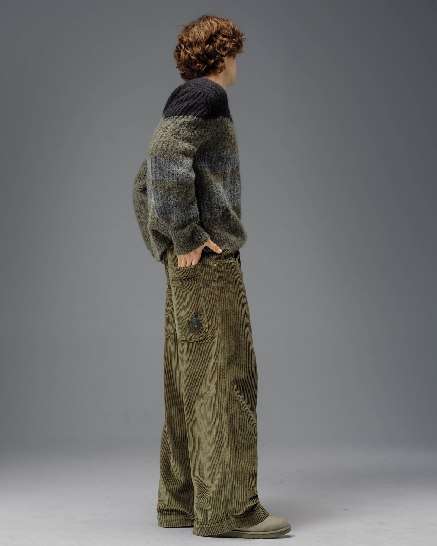 101 Twin Cannon. 26". 4 Wale Corduroy. Moss. NEW