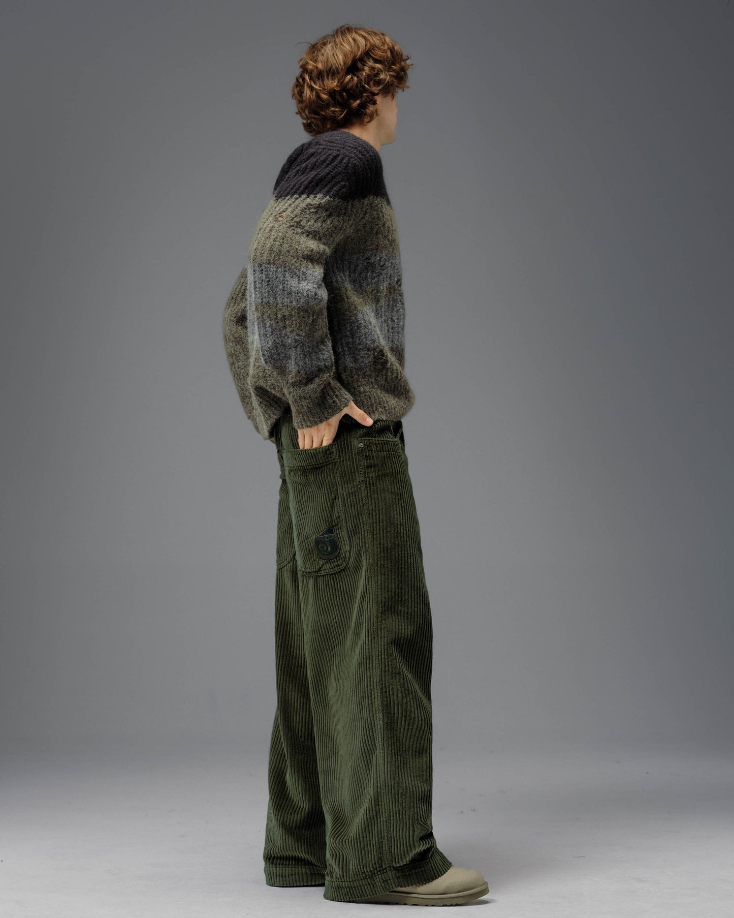 101 Twin Cannon. 26". 4 Wale Corduroy. Moss. NEW