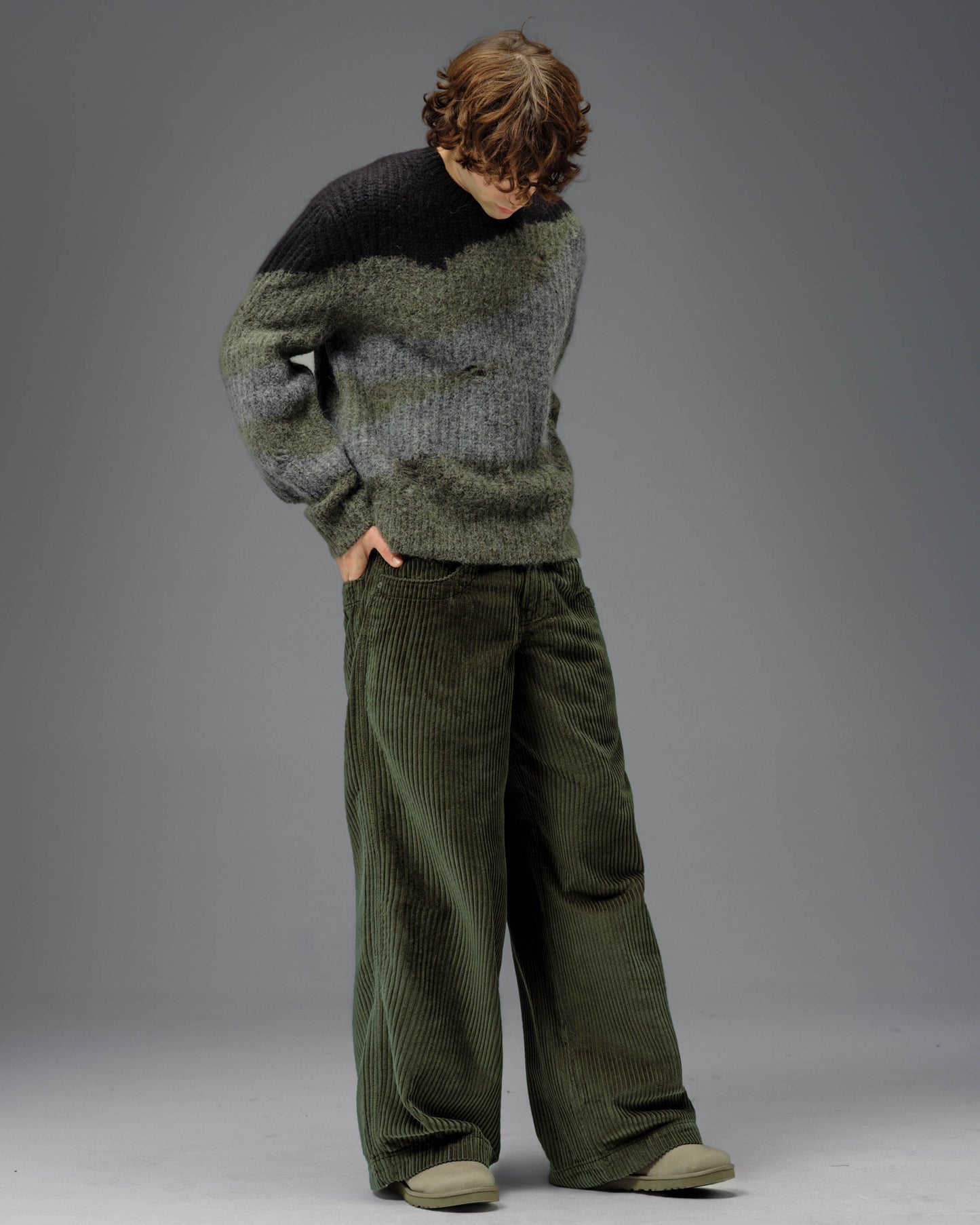 101 Twin Cannon. 26". 4 Wale Corduroy. Moss. NEW