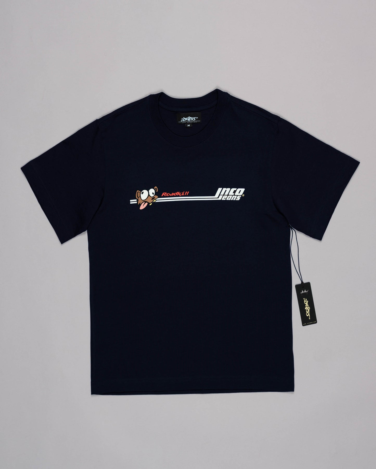 Road Kill Tee. Navy.