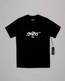 Reversed Crown Tee. Black/ Natural.